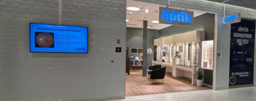 Bild på butiksfront för Center Syd Optik butik på Handelsplats Center Syd Löddeköpinge.