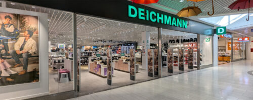 Bild på butiksfront för Deichmann butik på Handelsplats Center Syd Löddeköpinge.