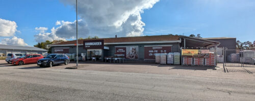 Bild på butiksfront för Granngården butik på Handelsplats Center Syd Löddeköpinge.