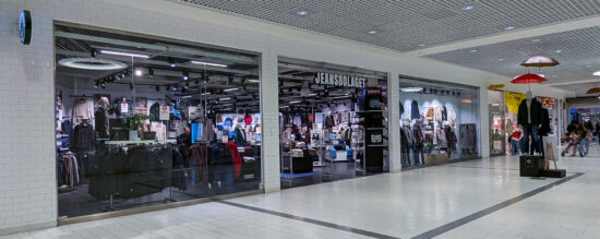 Bild på butiksfront för Jeansbolaget butik på Handelsplats Center Syd Löddeköpinge